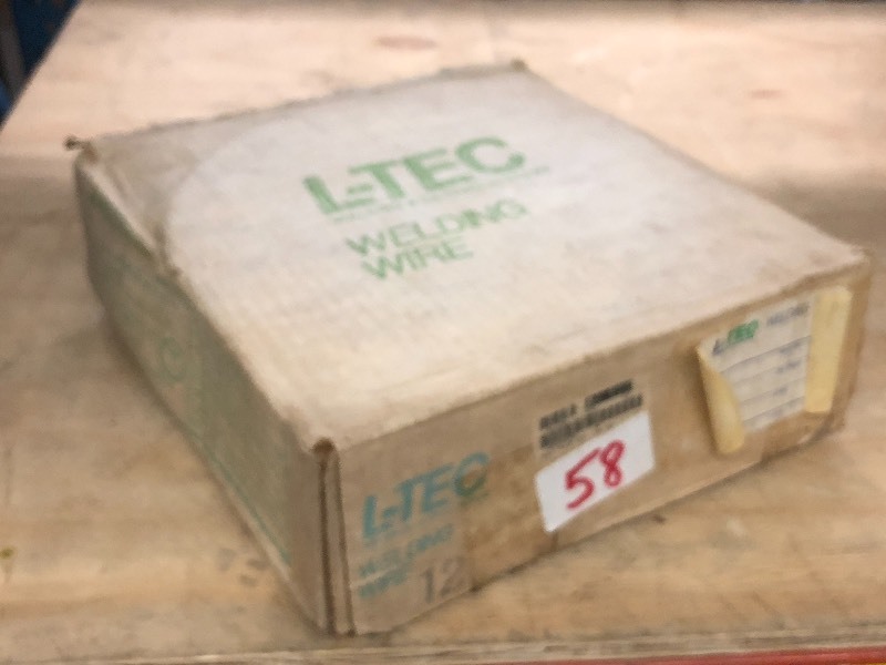 lot 58 image: Full 13# Spool Of L-Tec .035 Weldi...