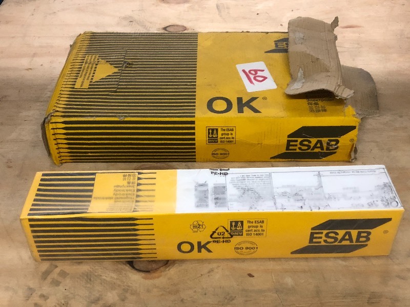 lot 60 image: (3) Full 204-Piece Boxes Of ESAB OK...