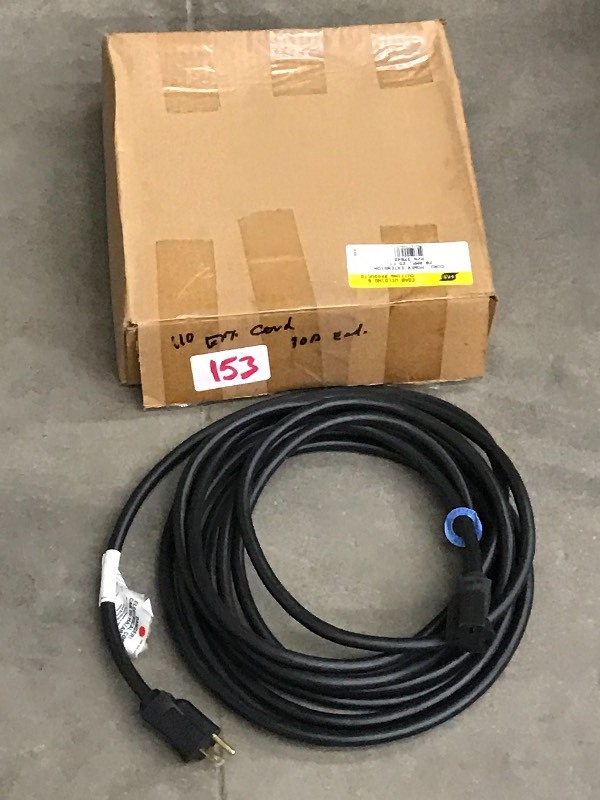 lot 153 image: ESAB 20-Amp 25ft Power Extension Co...