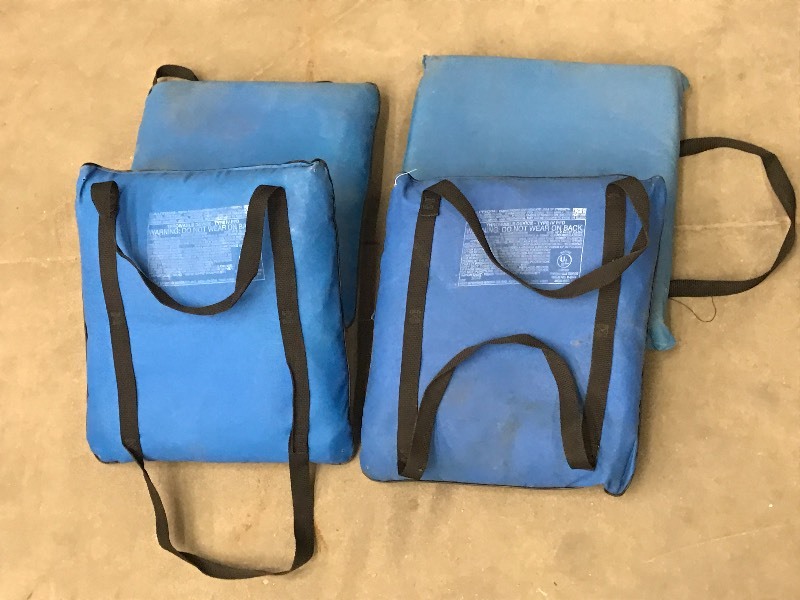 lot 189 image: (4) Marine Throw Floats, In Good Sh...