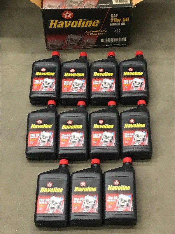 lot 192 image: (11) Quarts Of Havoline SAE 20W50 ...