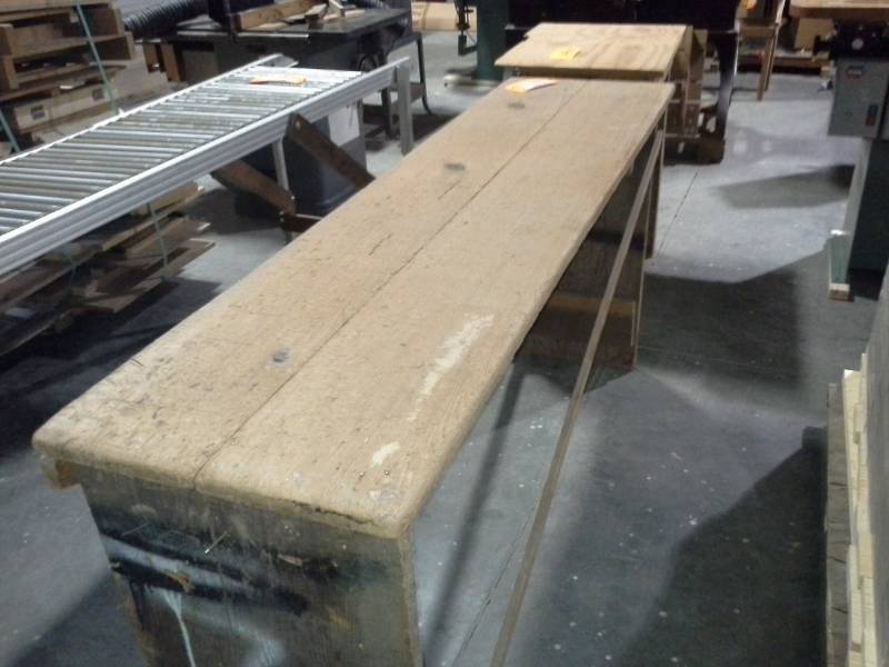 lot 3054 image: Pair of Heavy Wood Tables