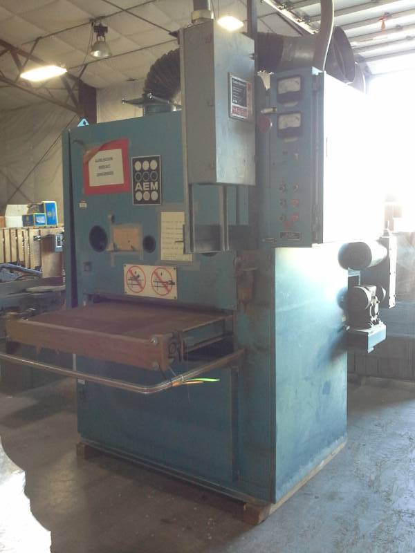 lot 3058 image: AEM 75-370 Two-Head Wide Belt Sander