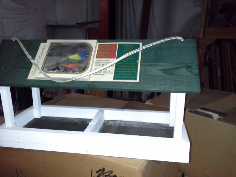 lot 3346 image: 2 Doublewide Birdhouses with Multimedia CD