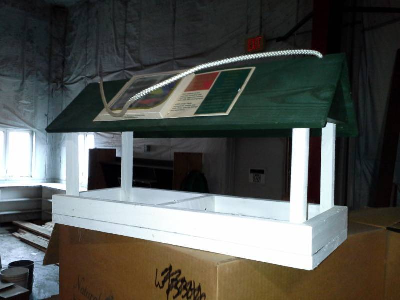 lot 3349 image: 2 Doublewide Birdhouses with Multimedia CD