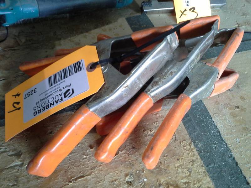 lot 3257 image: Set of 4 Spring Clamps