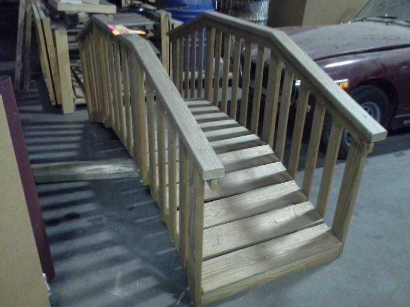 lot 3367 image: Garden Bridge, Assembled
