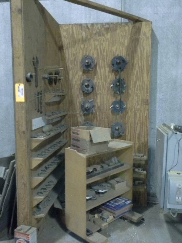 lot 3405 image: Wall of Cutting Heads, Accessories