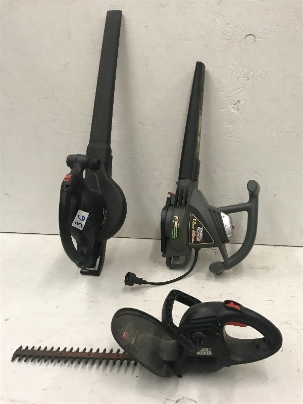 lot 36 image: Lot Of (2) Handheld Electric Leaf ...