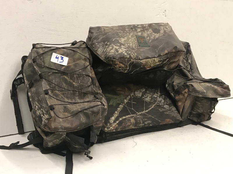 lot 43 image: ATV Padded Rear Passenger Seat With...