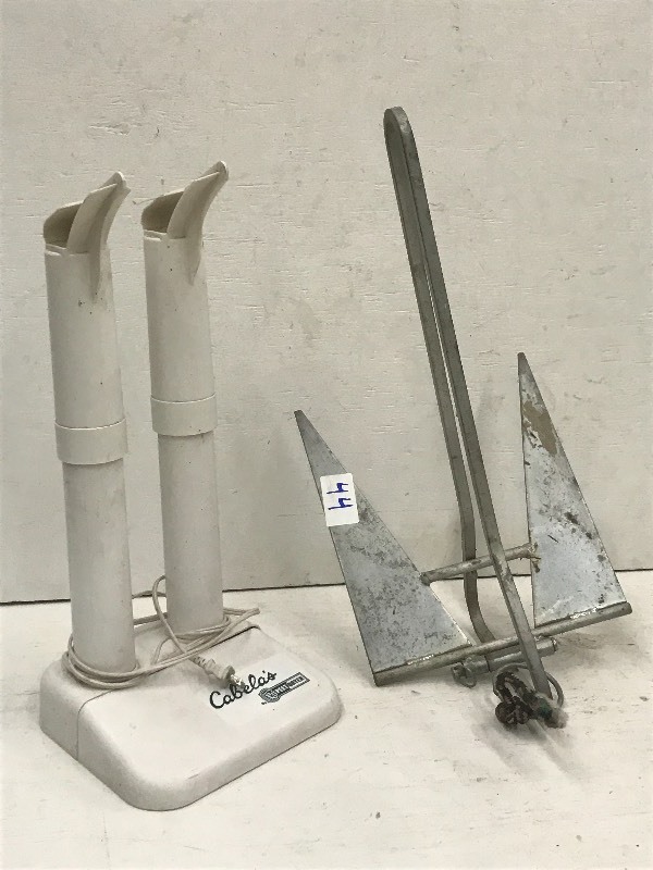 lot 44 image: Lot Of (1) River Boat Anchor & (1) ...