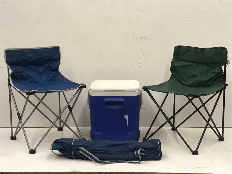lot 45 image: Lot Of (1) Igloo Camp Cooler & (3) ...