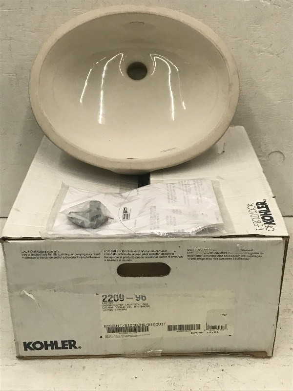 lot 55 image: Unused Kohler 2209-96 Caxton Unde...