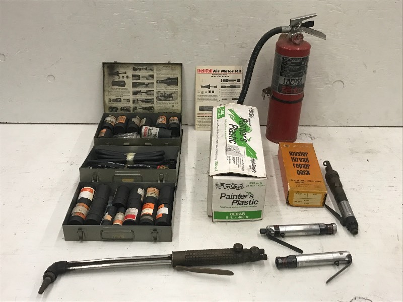 lot 59 image: Box Of Assorted Painters Plastic, ...