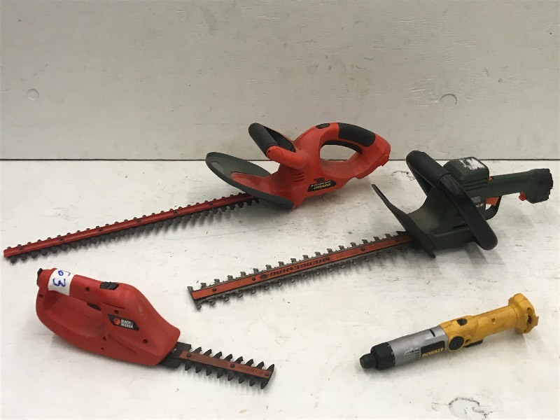 lot 63 image: Lot Of (3) Handheld Electric Hedge ...