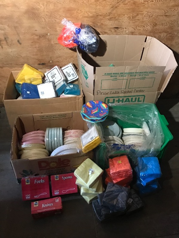 lot 32 image: (4) Boxes Of Unused Disposable Party Supplies