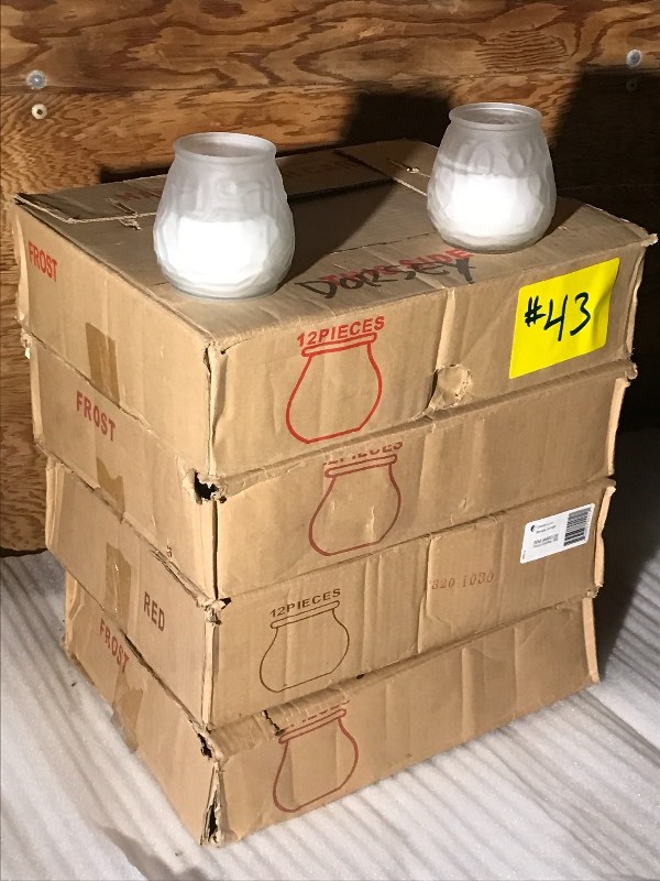 lot 43 image: (4) Cases Of Party-Rental Victory Candles
