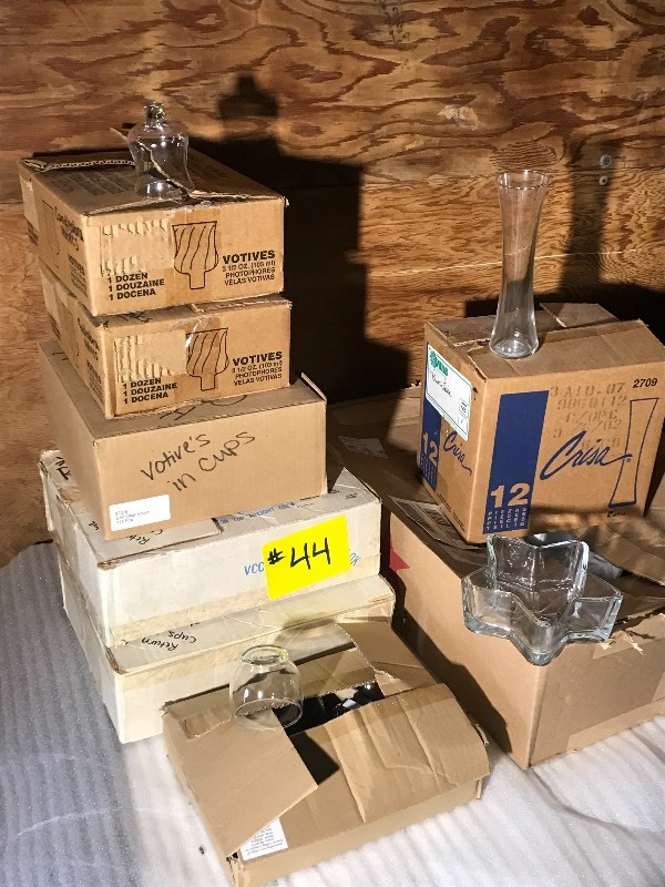 lot 44 image: (8) Cases Of Assorted Party-Rental Supplies