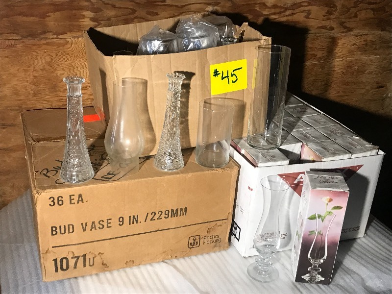 lot 45 image: (3) Cases Of Assorted Party-Rental Supplies