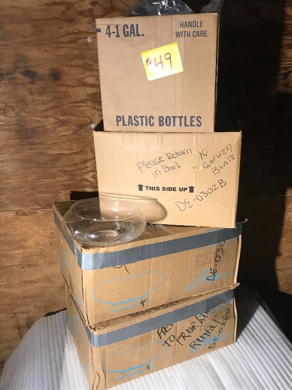 lot 49 image: (4) Cases Of Assorted Party-Rental Supplies