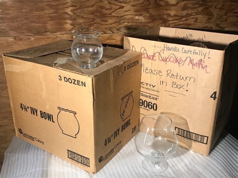 lot 50 image: (2) Cases Of Assorted Party-Rental Supplies