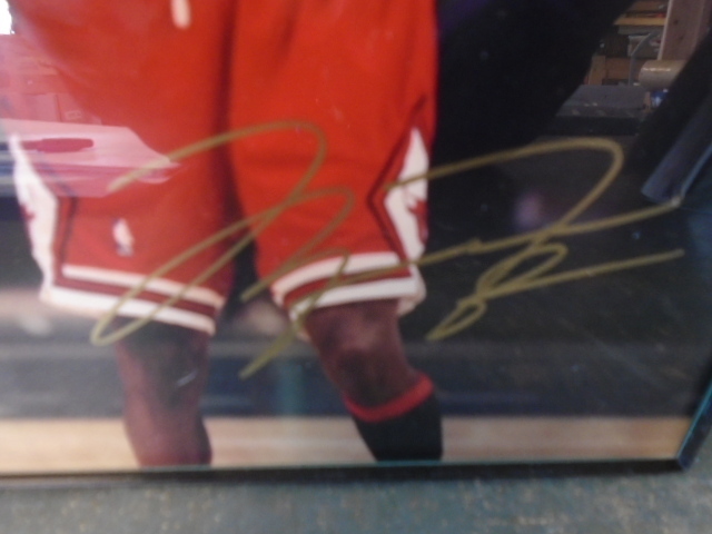 lot 122 image: Framed Signed Photo of Michael Jordan