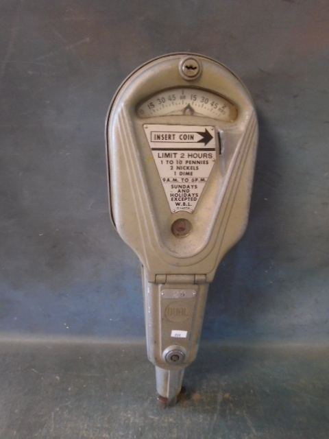 lot 15 image: Coin Operated Parking Meter