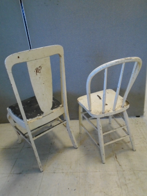 lot 81 image: Vintage Wood Chairs