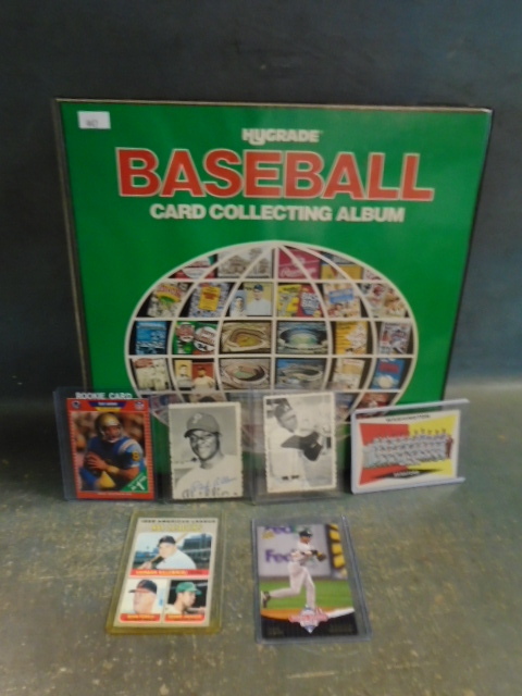 lot 49 image: Binder of Sports Cards, Some Vintage
