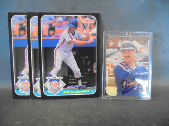 lot 60 image: Signed Keith Hernandez Card and More