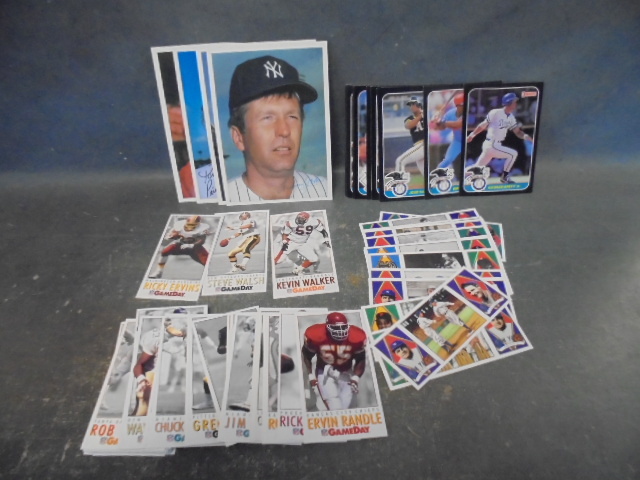 lot 87 image: Vintage Oversized Sports Cards