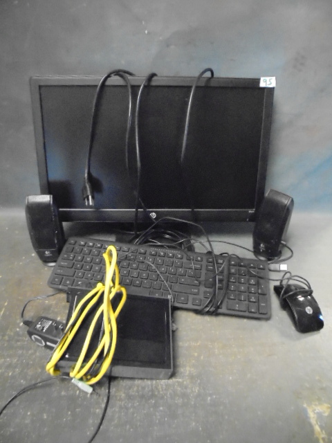 lot 95 image: Computer Monitor, Speakers and More