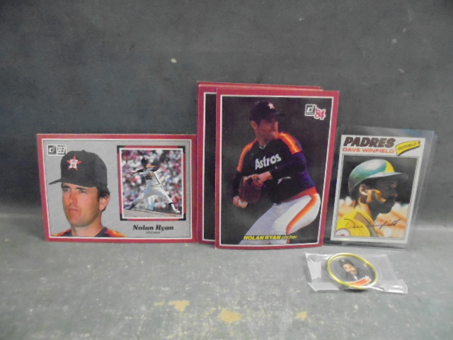 lot 124 image: Baseball Card with Nolan Ryan and Dave Winfield