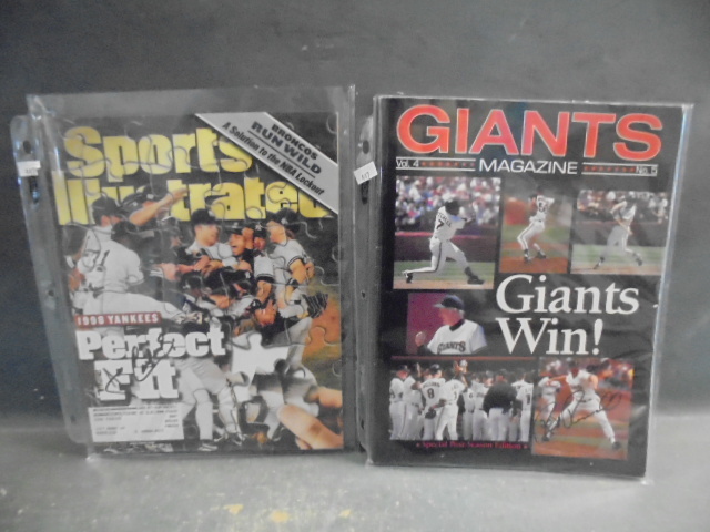 lot 128 image: Autographed Baseball Magazines