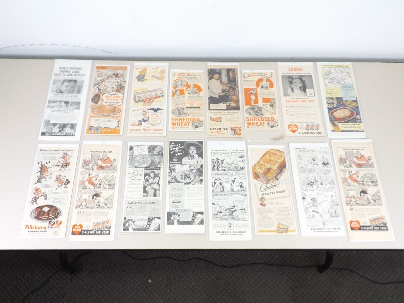 lot 14 image: Bagged and Boarded Vintage Grains etc. Magazine Ads