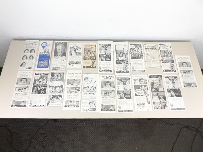 lot 16 image: Bagged and Boarded Vintage Magazine Dionne Quintuplets Ads