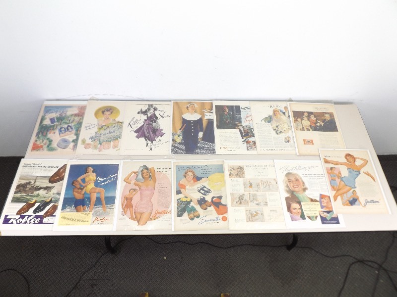 lot 19 image: Bagged and Boarded Vintage Magazine Fashion Ads