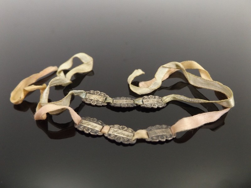 lot 59 image: 2 Antique .925 Sterling Silver Forget Me Not Bracelets
