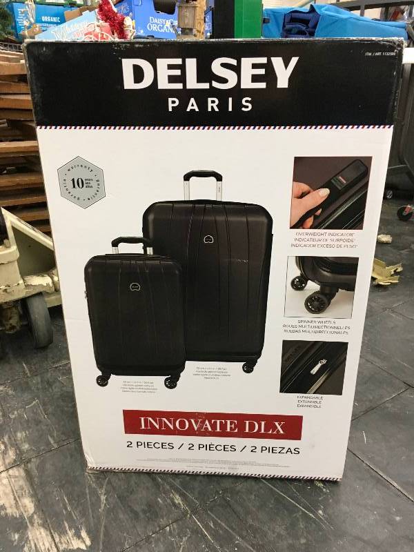 lot 306 image: Delsey 2Pc Hardside Luggage Set, Retail $149.99