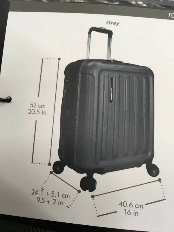 lot 310 image: Travelers Choice Smart USB Port Luggage, Retail $59.99