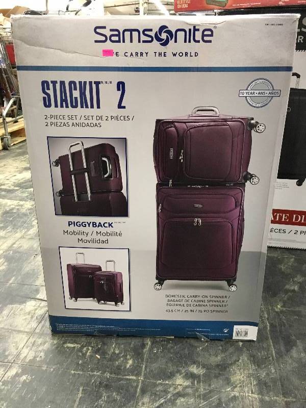 lot 313 image: Samsonite Stackit 2.0 SS Luggage, Retail $159.99