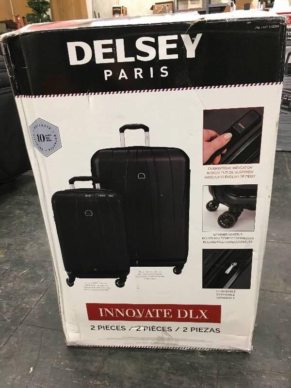 lot 316 image: Delsey 2Pc Hardside Luggage Set, Retail $149.99