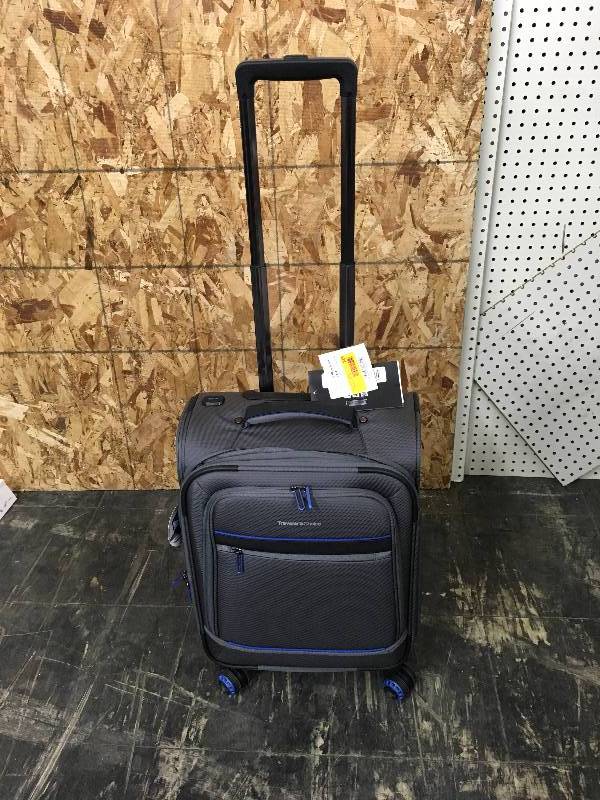 lot 319 image: Travelers Choice 22 Softside USB Port Luggage, Retail $59.99