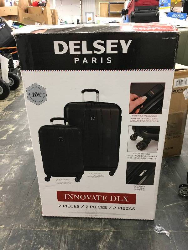 lot 321 image: Delsey 2Pc Hardside Luggage Set, Retail $149.99