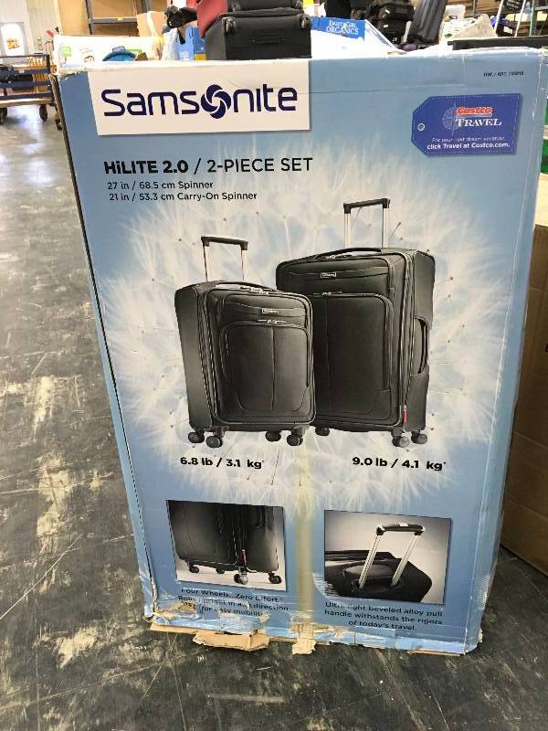 lot 322 image: Samsonite Hilite 2.0 2PC Luggage, Retail $149.99