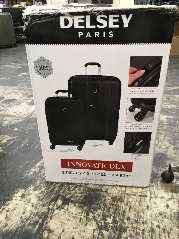 lot 326 image: Delsey 2Pc Hardside Luggage Set, Retail $149.99