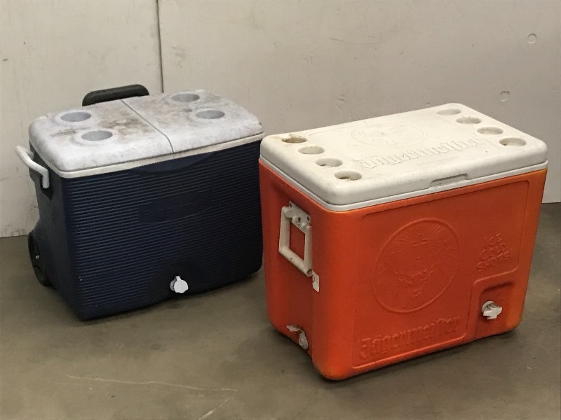 lot 40 image: (2) Camping Coolers