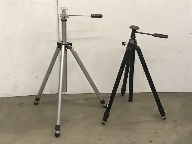 lot 57 image: (2) Tri-Pod Telescoping Stands