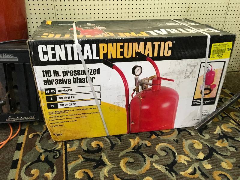 Central Pneumatic Abrasive Blaster