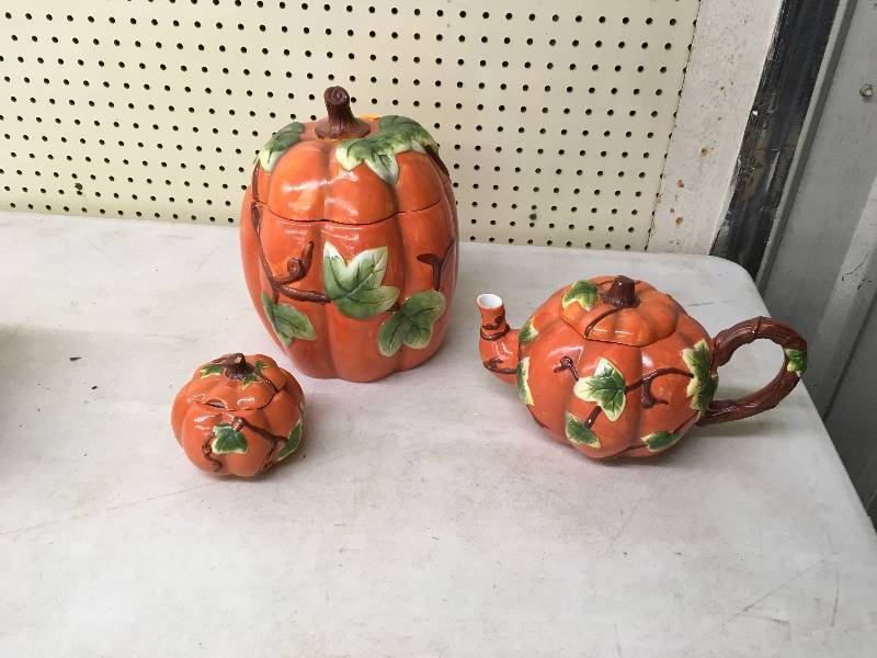 Ceramic Pumpkin Set